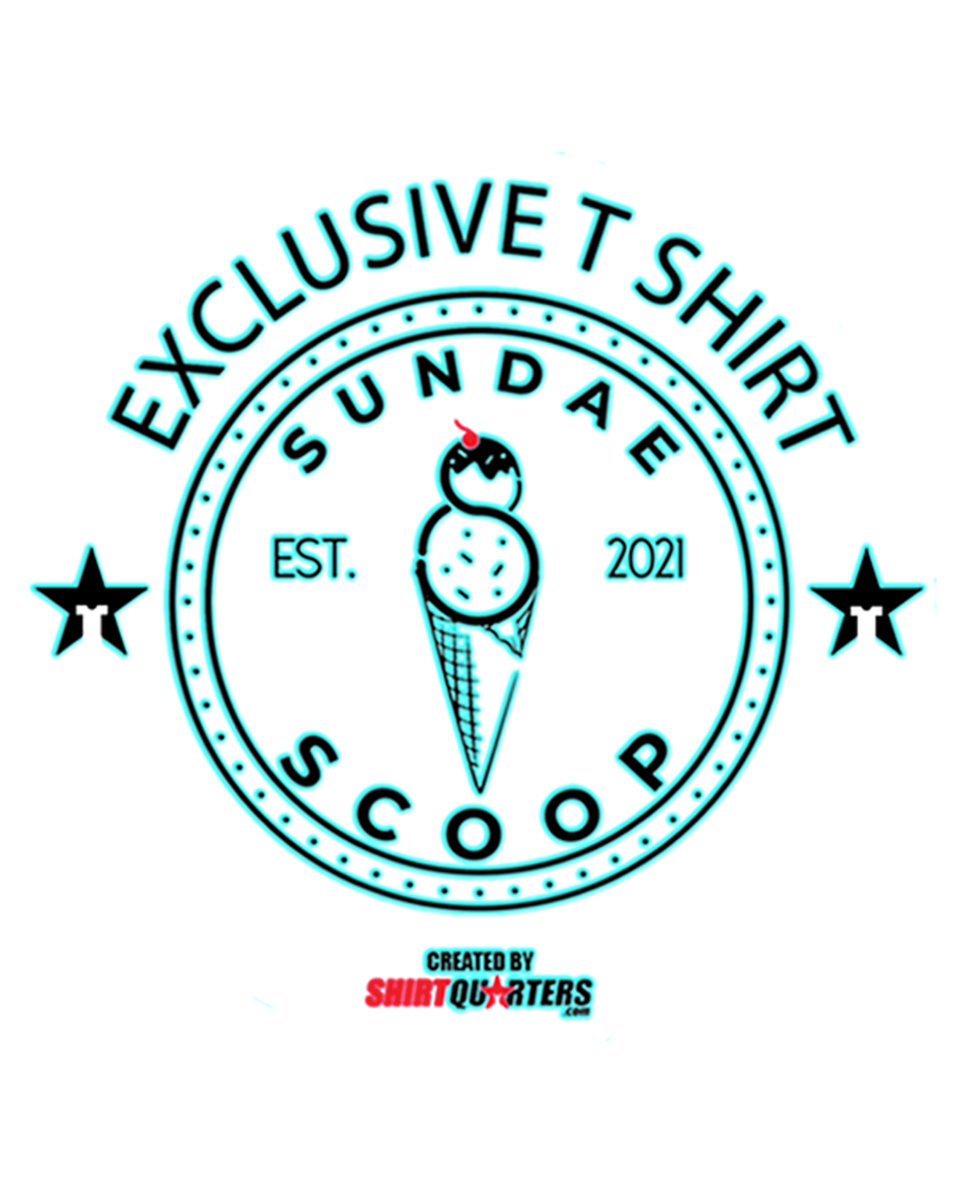 Sundae Scoop "One Cone" T-Shirt – Ice Cream Adventure Tee