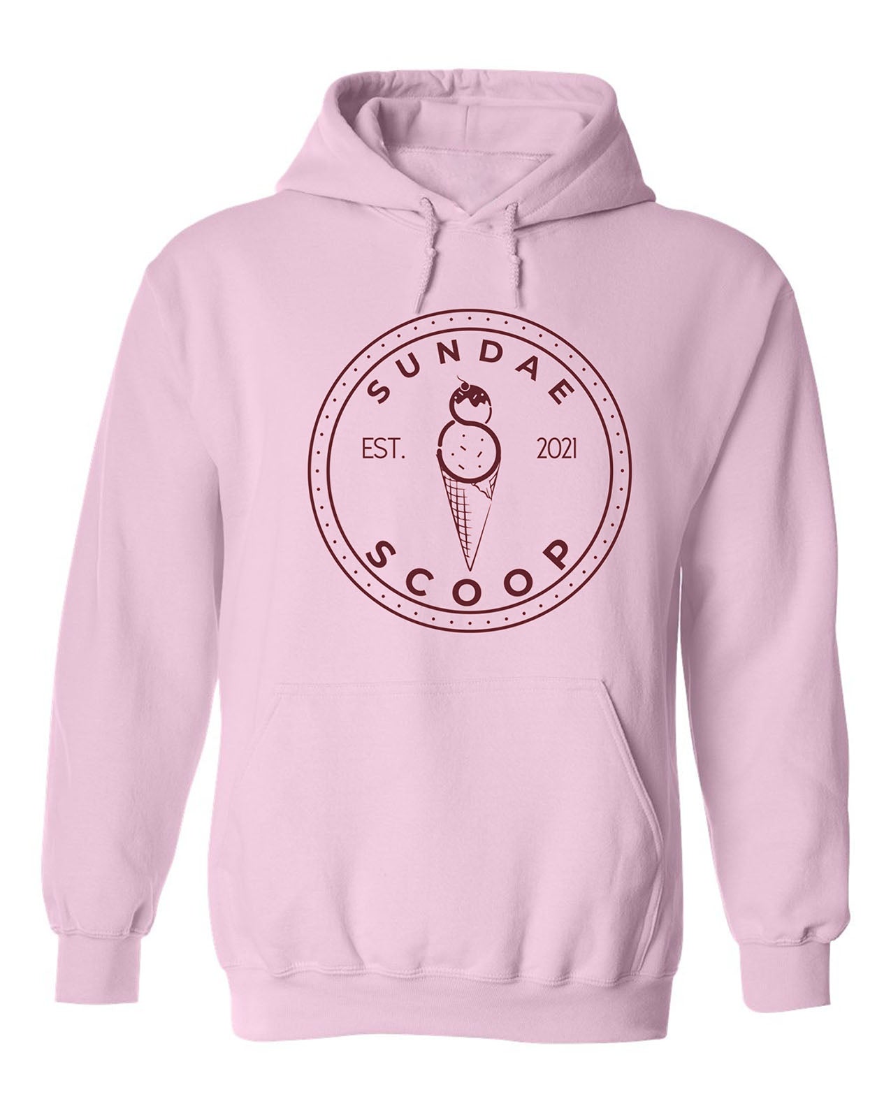 Sundae Scoop Logo Hoodie – Pink Edition Ice Cream Lover Hoodie